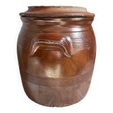 Old stoneware salt cellar