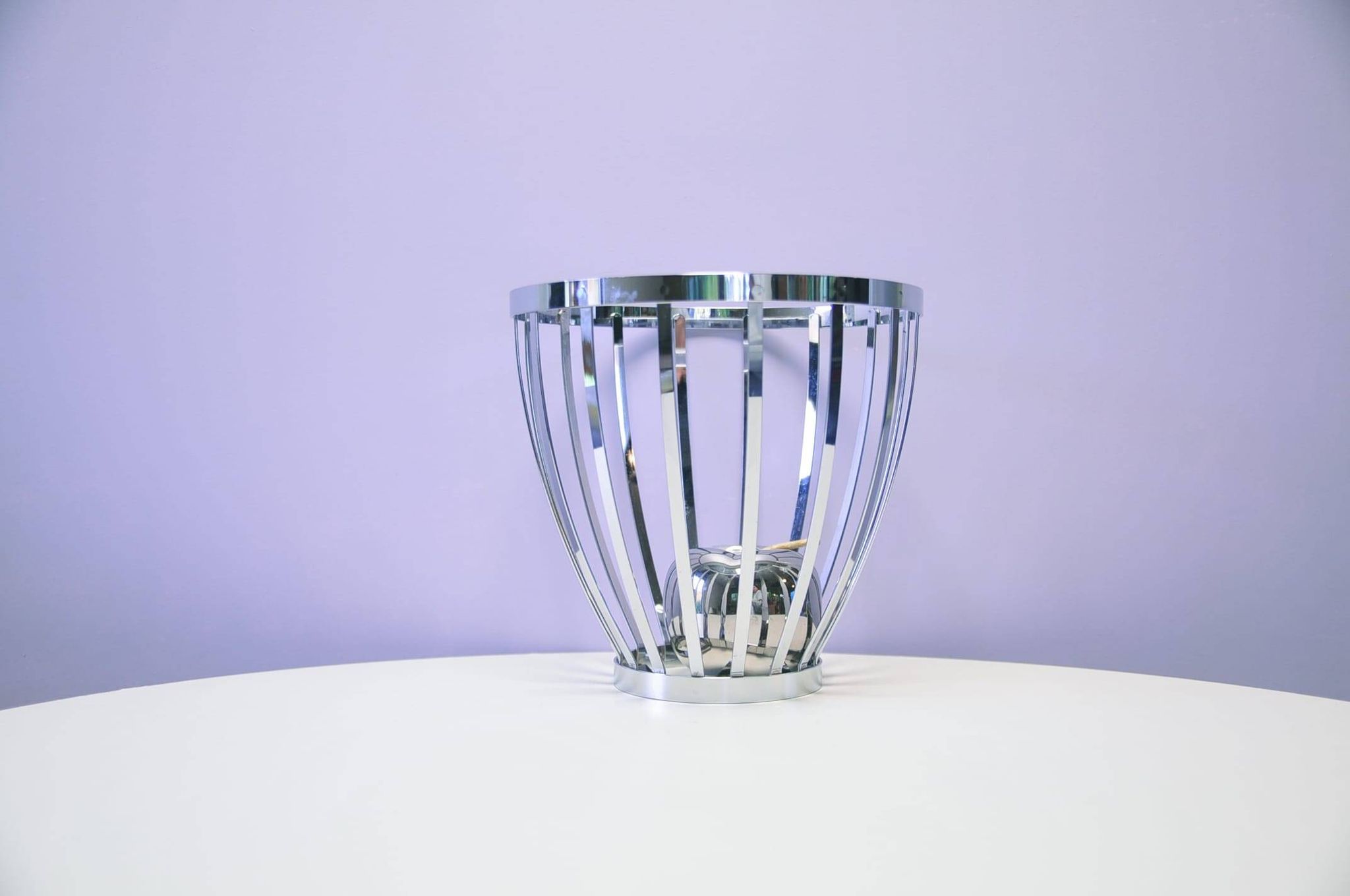 Vintage chrome fruit basket