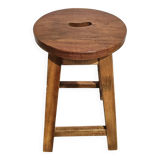 Burmese teak workshop stool