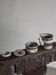 Mid-century striped ceramic teapot set | Scandinavia