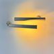 Pair of vintage matte white metal wall lights, France 1970.