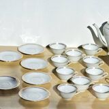 Service à thé en porcelaine de Sologne