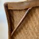 Old rattan armchair