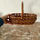 Oval basket with handle