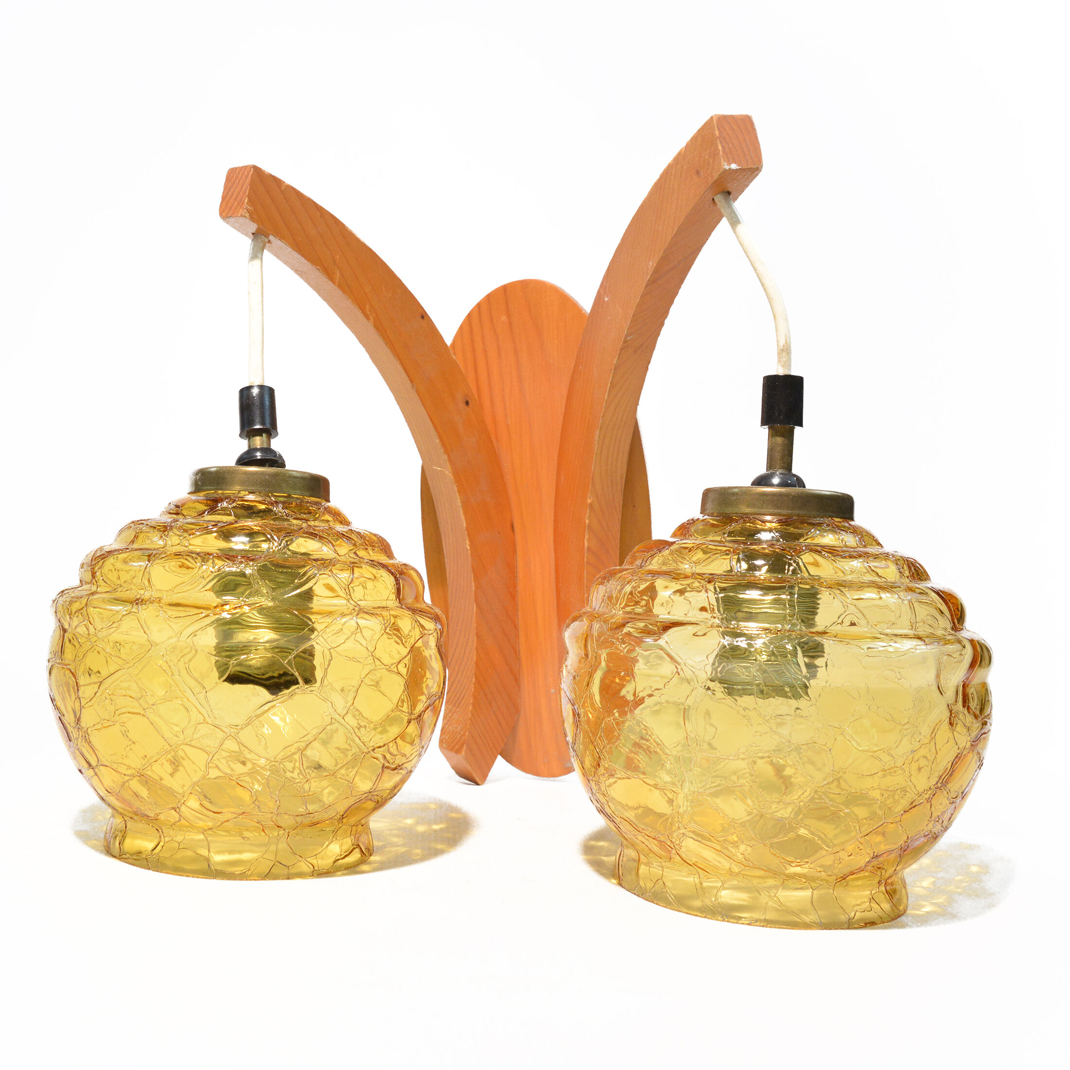 1970s mid-century modern Wall lamp, Elektrotechniczna Spółdzielnia Inwalidów, Nowa Huta