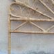 Vintage peacock wicker headboard