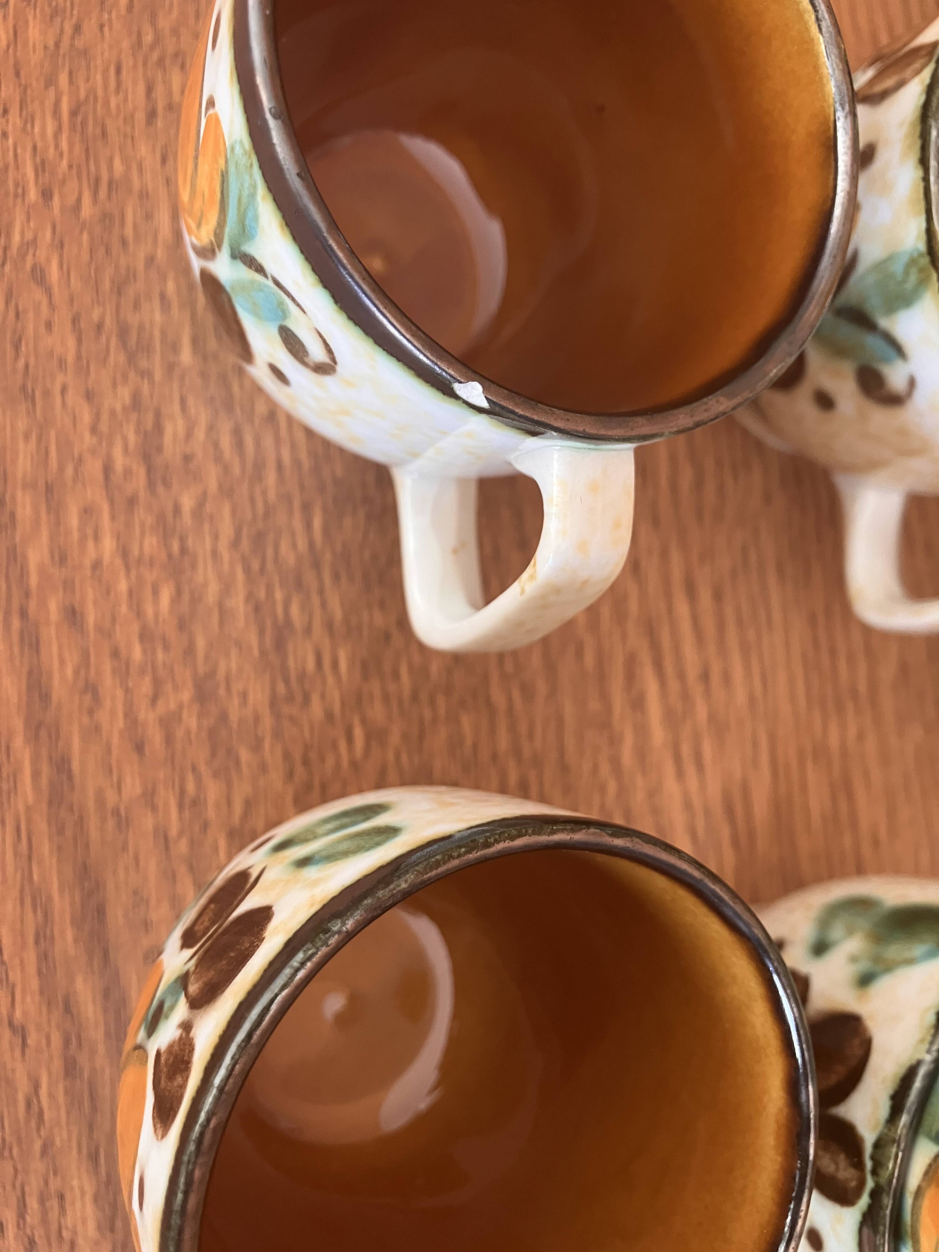 Boch Belgium La Louvière Corfu coffee set