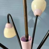 50s mid-century vintage lilac spider pendant lamp