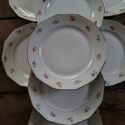 Twelve-panel floral plates

1960s.