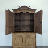 Cauchois sideboard in apple wood with hollow carvings