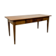 French antique dining table oak and pine