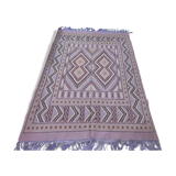 Handmade margoum rug in natural wool
