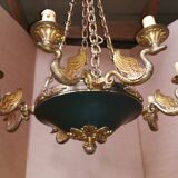 Empire chandelier in bronze