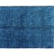 Moroccan blue rug with orange, black, gray, brown square 250cmx150cm
