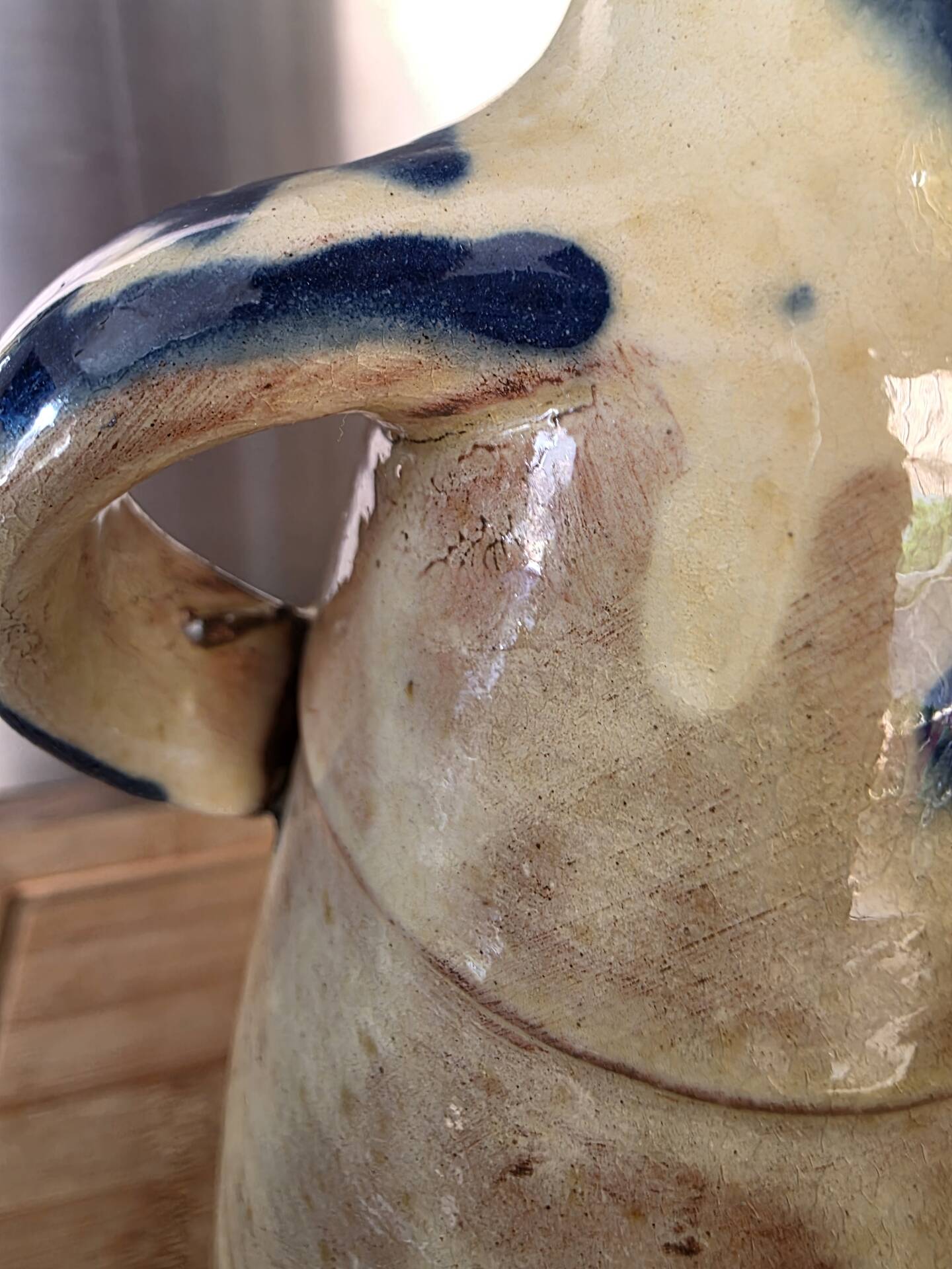 Vintage anthropomorphic vase signed and dated 1941