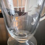 Pitcher made of chiseled glass