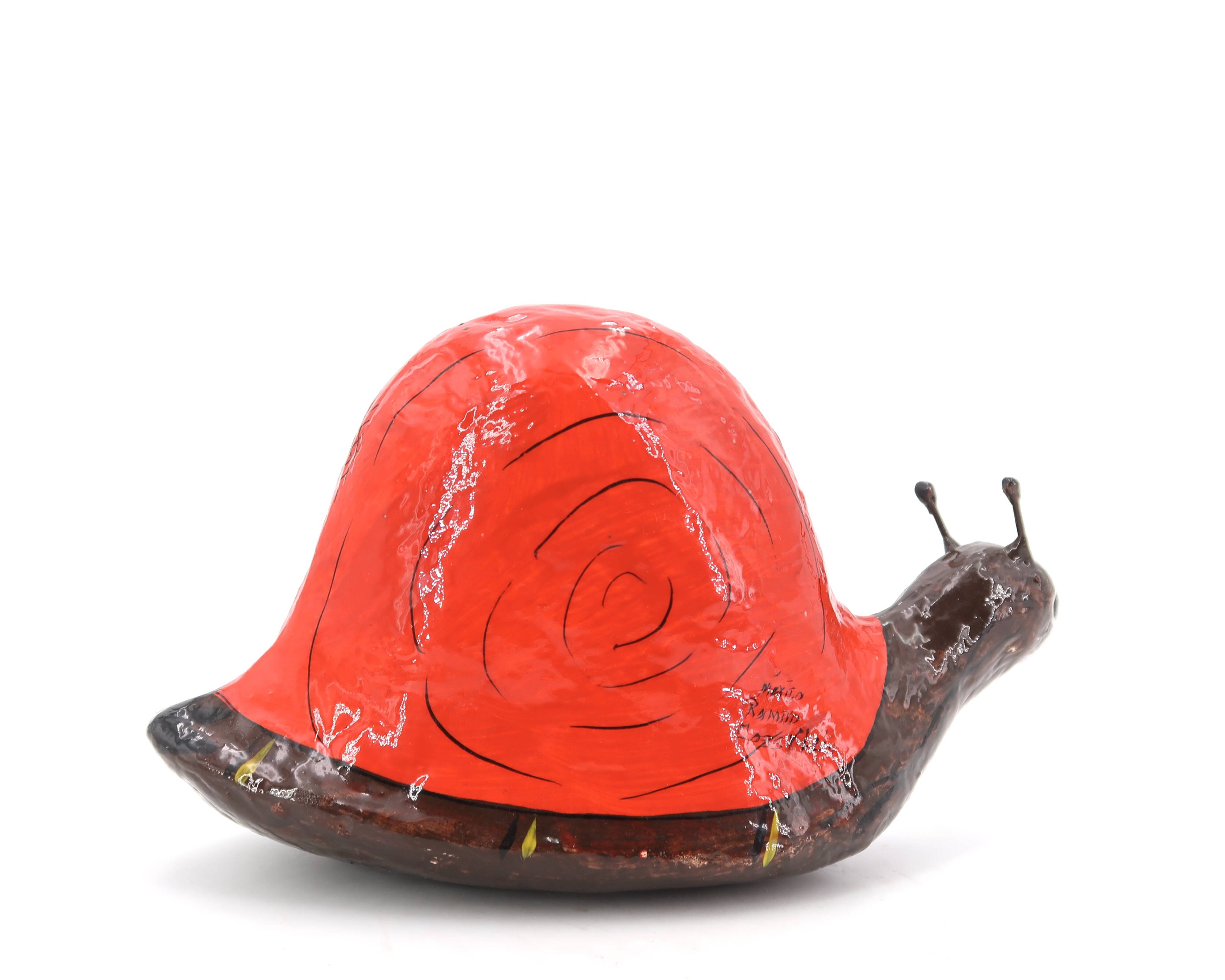 Mexican snail signed Ramino Cross y Leon, 1970s