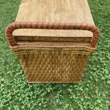 Rattan toy chest