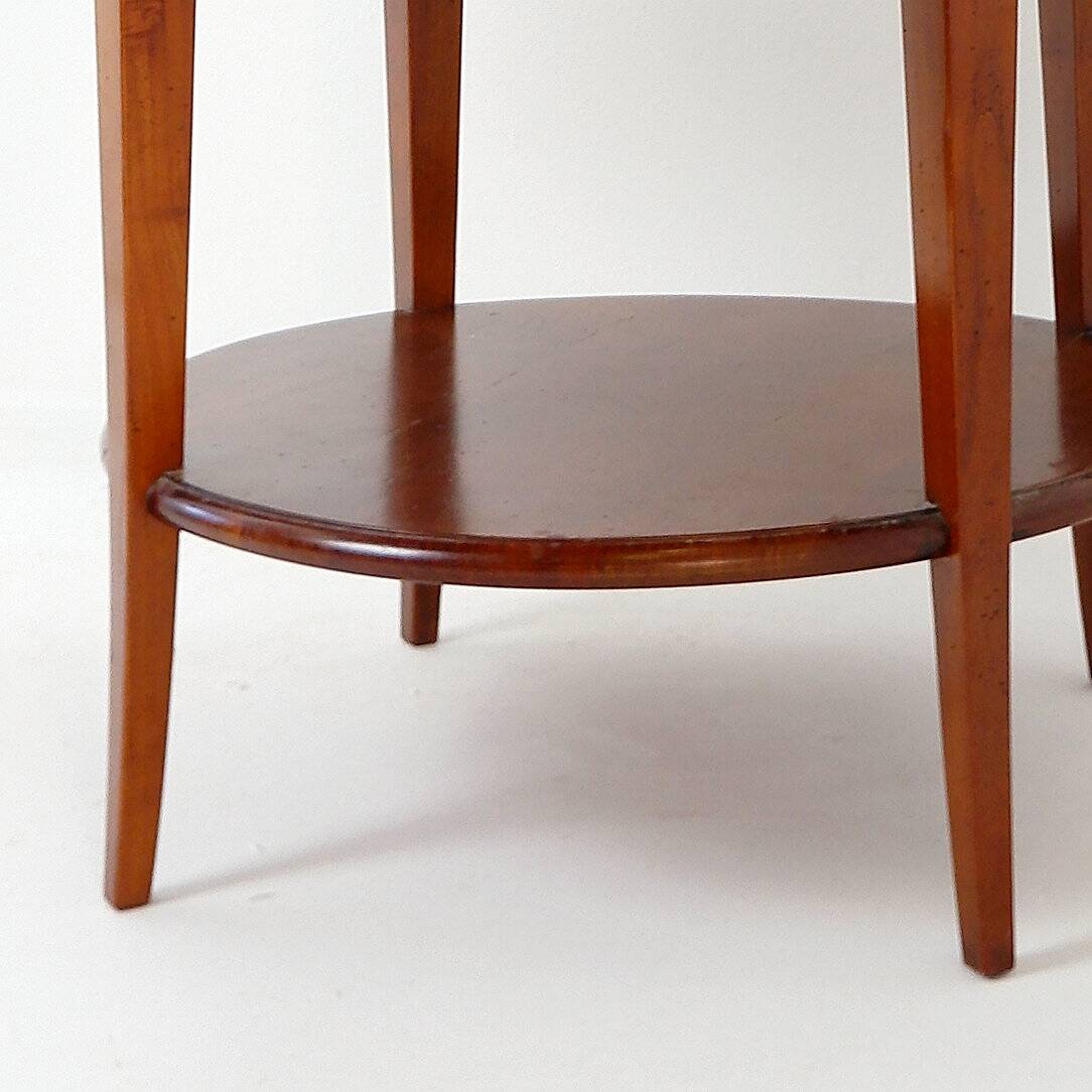 Table d'appoint ronde, 4 tiroirs, XXème s.