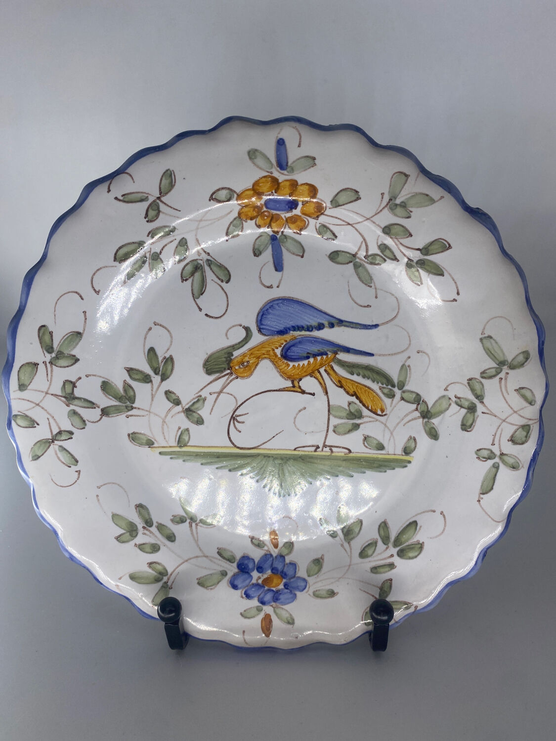 6 antique earthenware plates Martres Tolosane Jodra