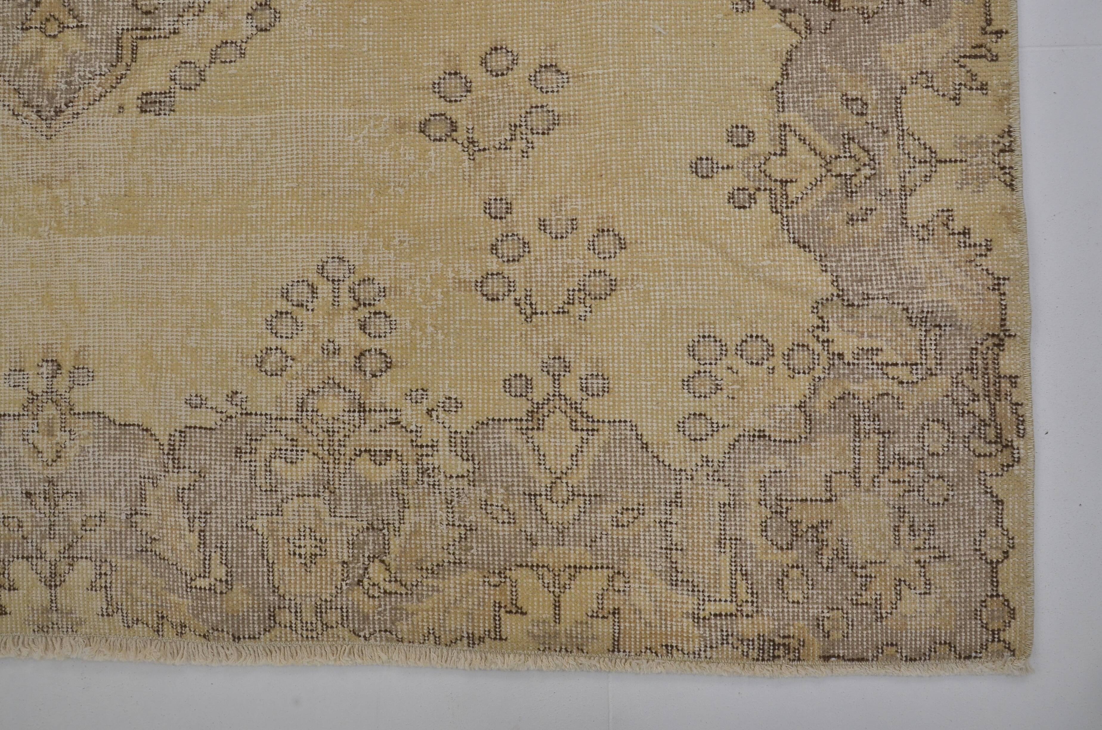 Vintage Oushak Beige Rug sku 2251