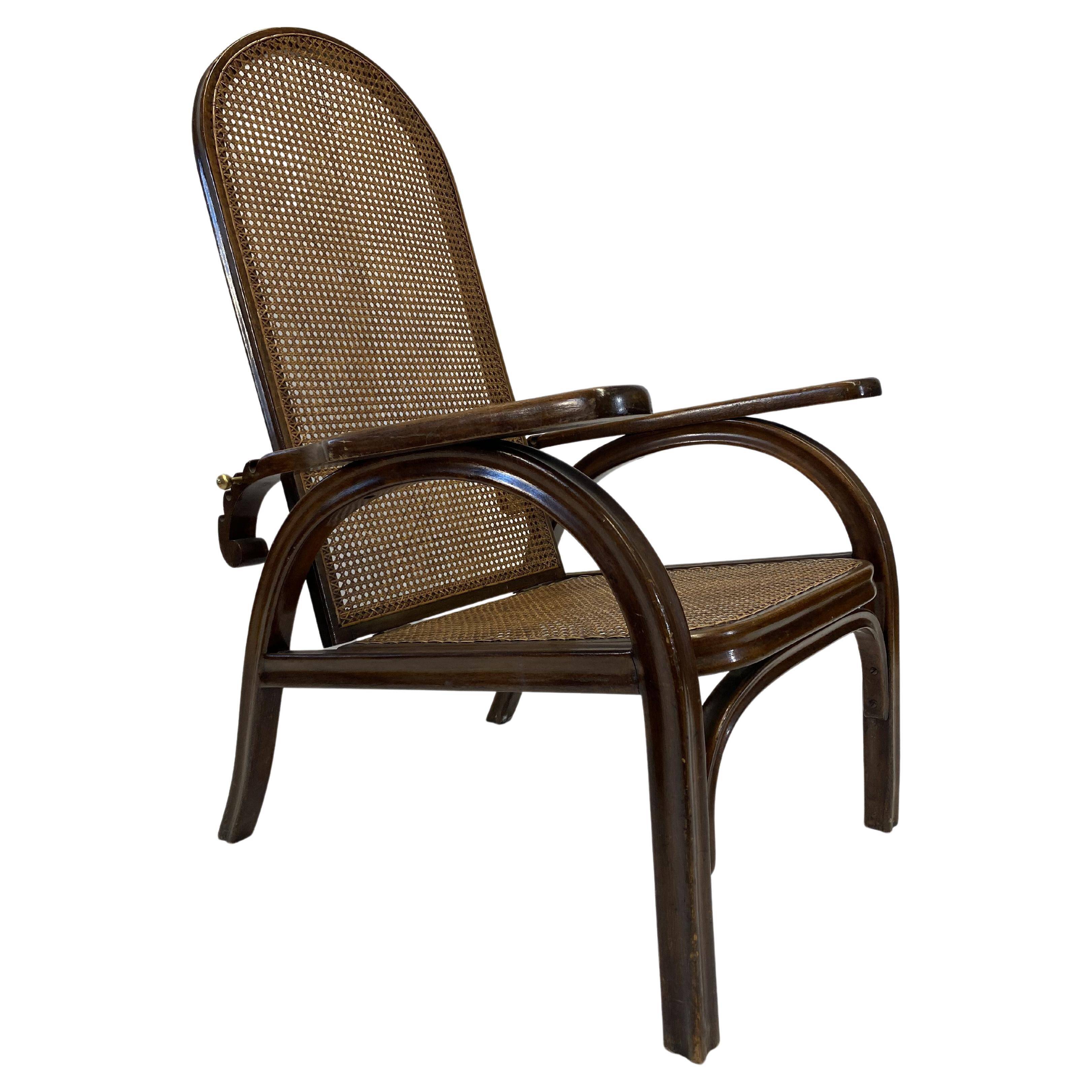 Adjustable chair Morris no. 6392 by Otto Prutscher for Thonet Austria