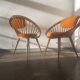 Une paire de fauteuils de cercle vintage par Yngve Ekstrom