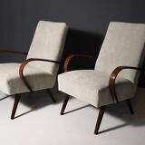 Fully renovated midcentury armchairs by Jaroslav Šmídek, 1960´s, set of 2