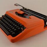 Typewriter brother 210 orange 1975