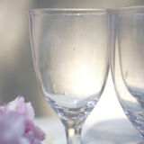 Old glasses in blown glass 19th