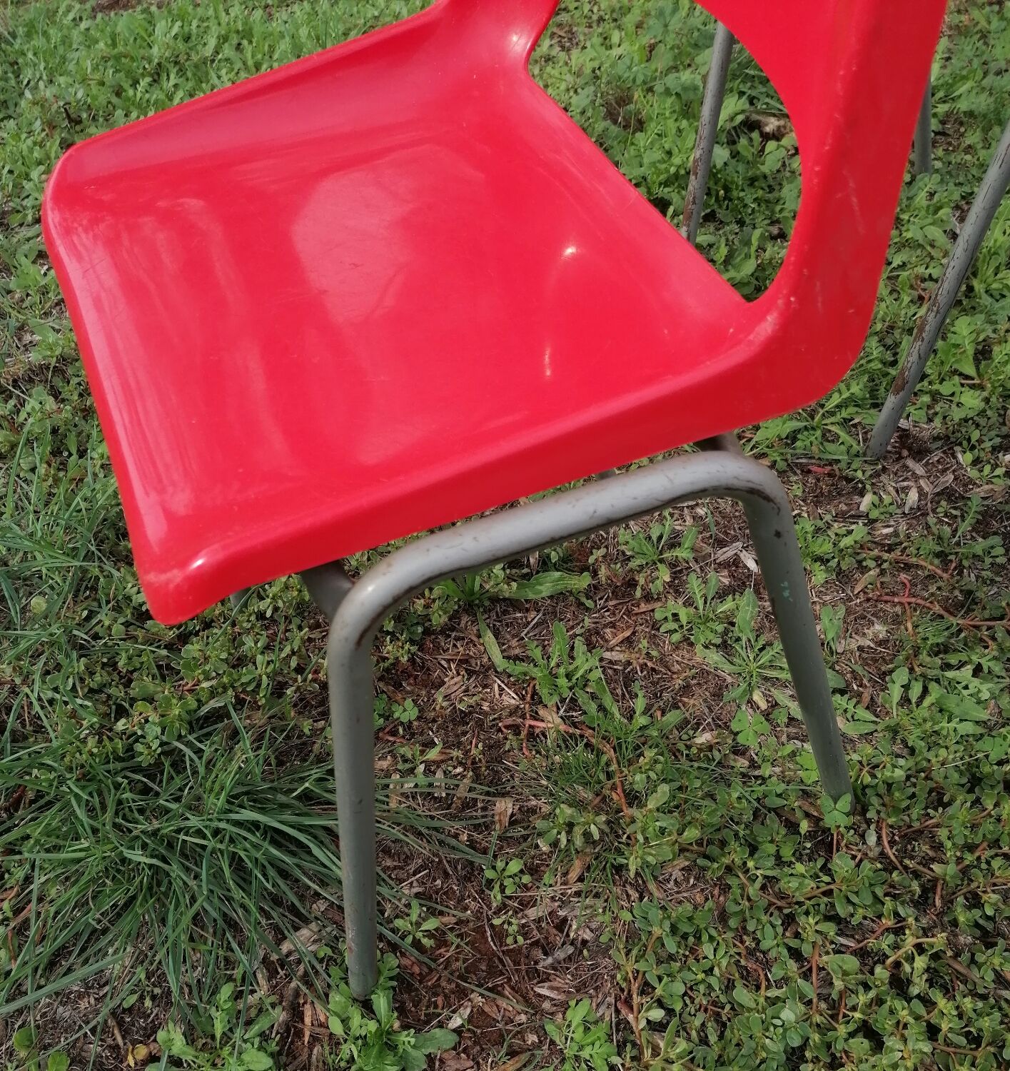 Set of 14 vintage kindergarten chairs