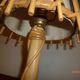 Wicker and rattan 1960 bedside lamp