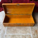 Painted wooden chest
