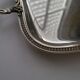 Small tray with metal handles in silver-plated by silversmith Durousseau.