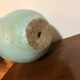 Old Flower Pot Ceramic Terracotta Glazed Varnished Blue Planter