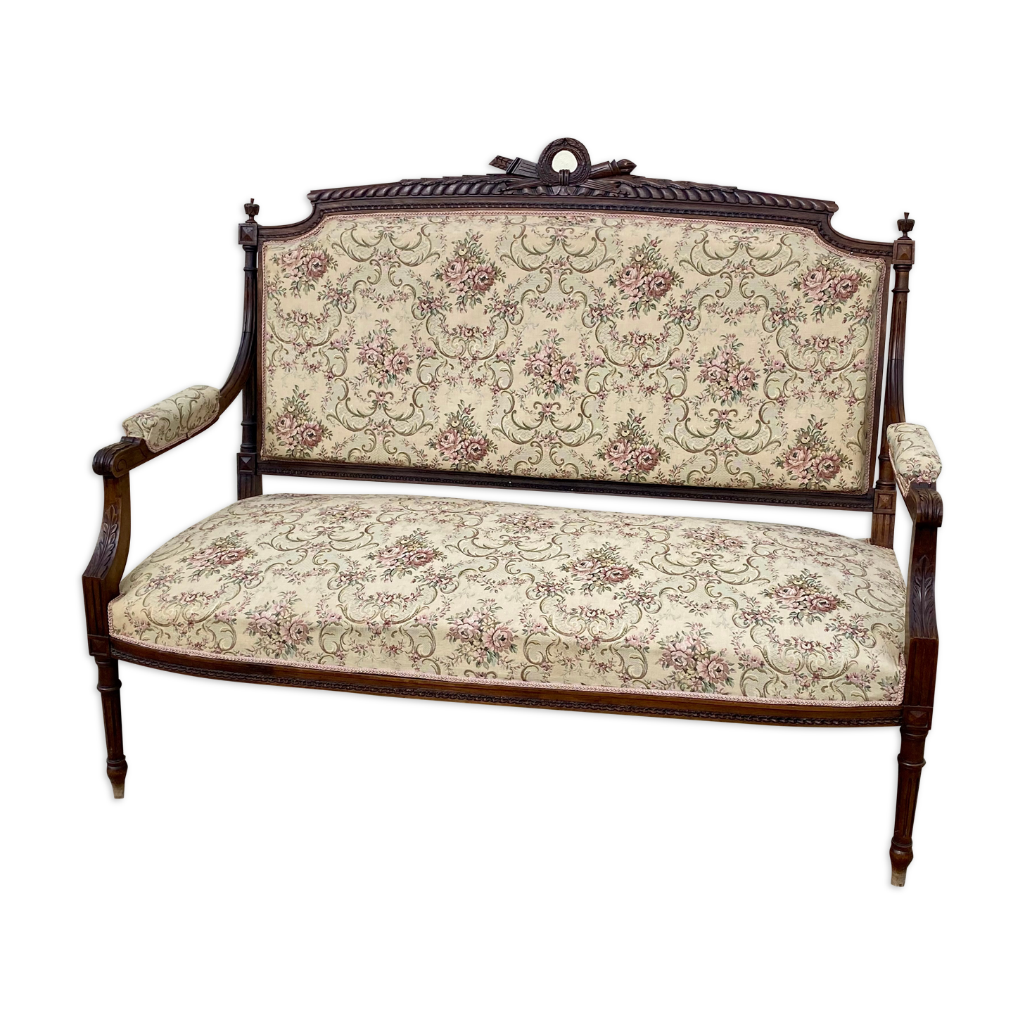 Wooden bench Louis XVI style