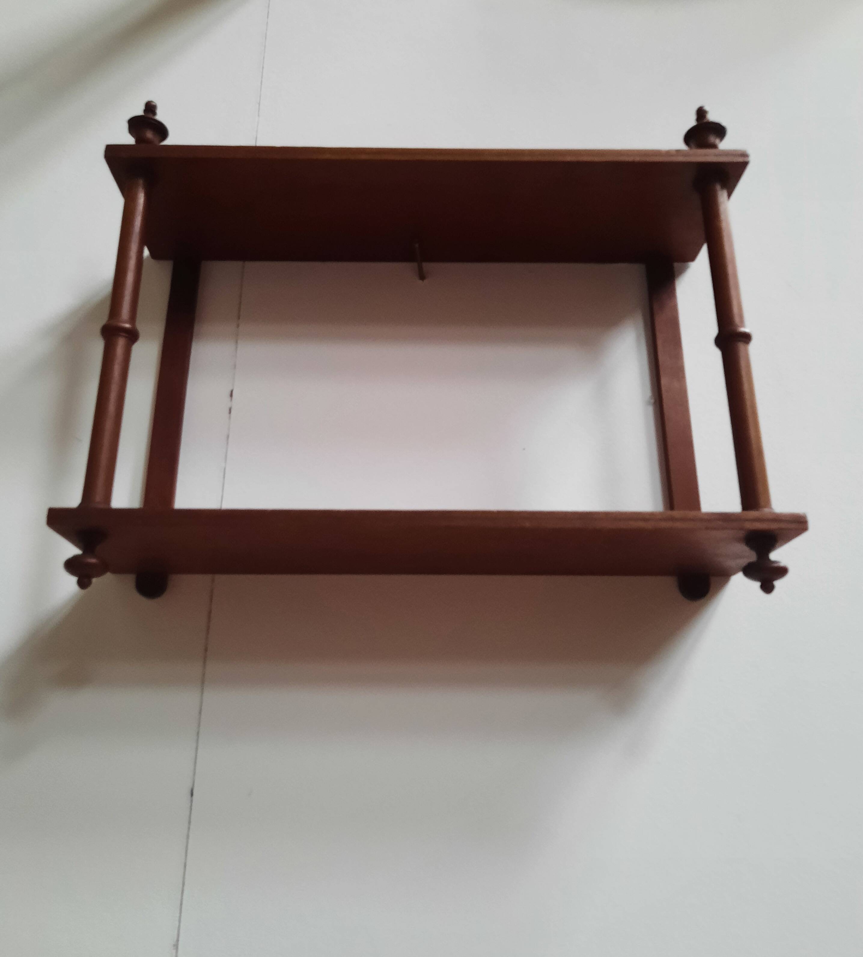 Mahogany wall shelf