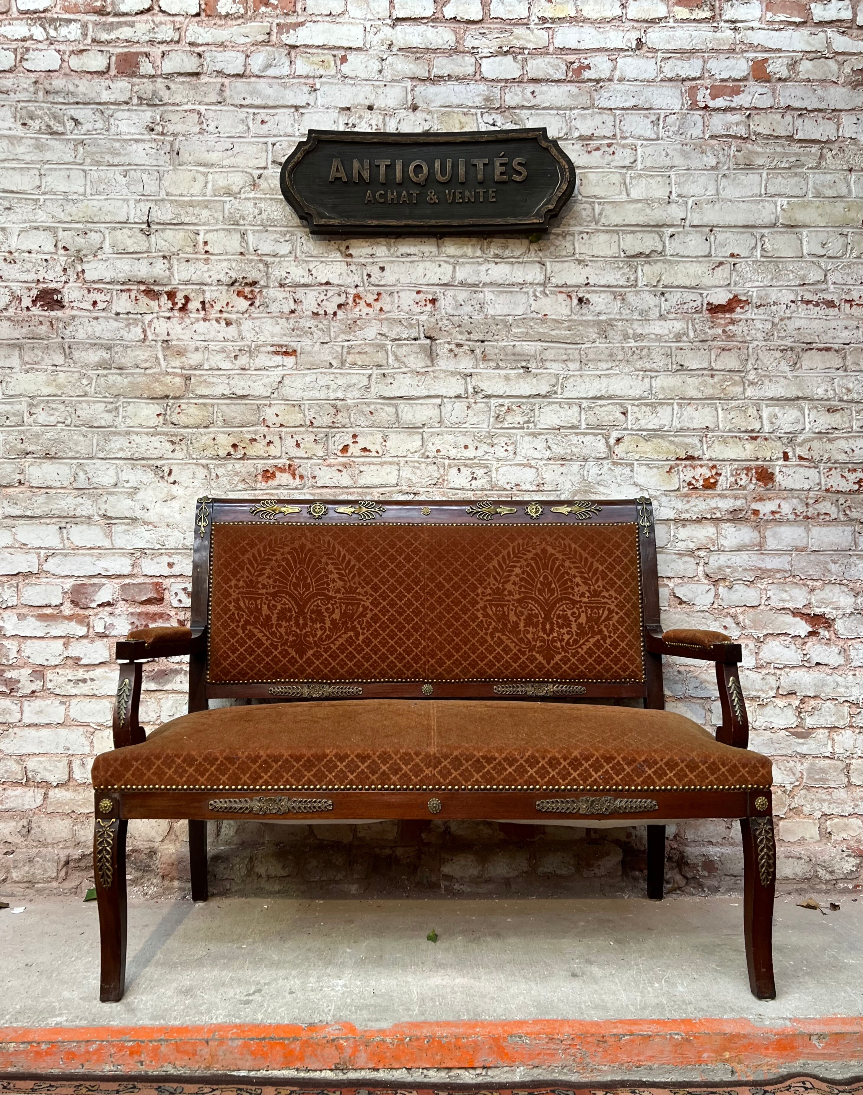 Mahogany living room furniture Empire style of the nineteenth century