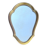Vintage wall mirror in gilded wood - H35 cm