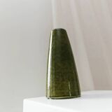 Olive Green Ceramic Vase by VEB Coswig Keramik – East German Mid-Century 70s
