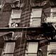A suspended look Apartment fire escape New York City – 1953