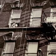 A suspended look Apartment fire escape New York City – 1953