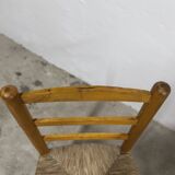 Pair of rustic chairs in solid ash