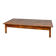 Oversized Vintage Oak Coffee Table with Two Drawers