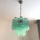 Paire de lustres en verre de Murano