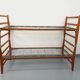 Pair of vintage stackable daybeds in oak wood and metal from the 60s