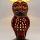 Important ceramic lamp / floor lamp, Owl, by Walter Gerhards