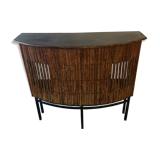 Furniture bar in vintage rattan