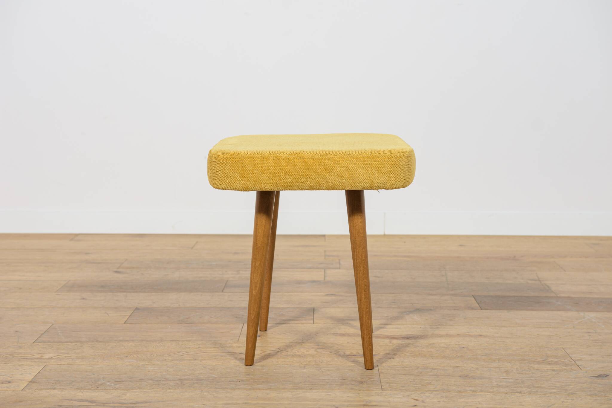 Mid-Century Teak Stool, Poland, 1970s