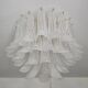 Grand petal chandelier Hollywood Regency in Murano glass from 1960.